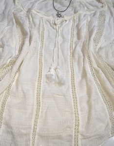 Boho Lace Trim Top