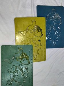 world map stencil