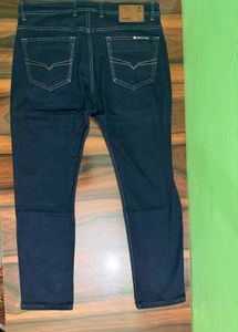 Cantabil Men's Navy Blue Jeans