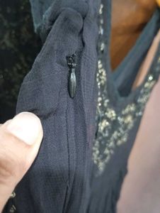 Embellished black Ethnic Gown