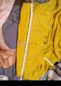 Women Cotton Kurta With Half Jacket