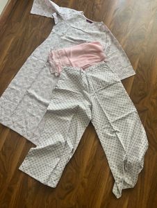 Beautiful Pink Ethnic Kurta Set