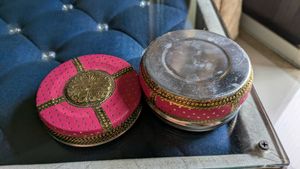 Pink &amp; Gold Decorative Trinket Box