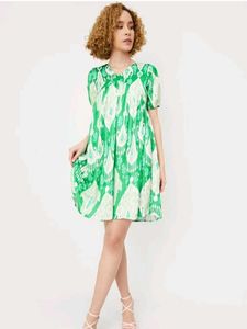 Women Printed Empire Yoke Dress