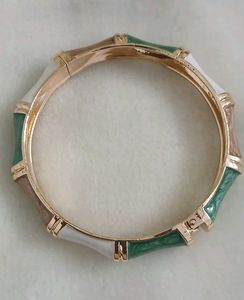 Unique Gemstone &amp; Wood Bangle