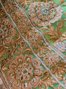 Embellished Green Lehenga Choli Set 💚✨
