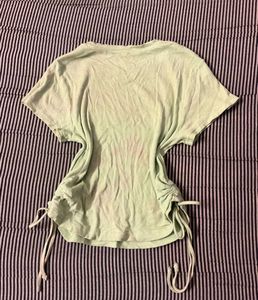 Light Green Ruched T-Shirt