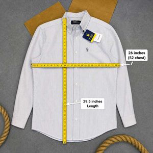Men's Polo Striped Button-Down Shirt