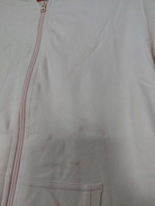 Baby Pink Zip-Up Hoodie