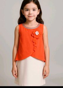 Girls Orange Dress