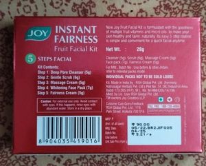 JOY Instant Fairness Fruit Facial Kit