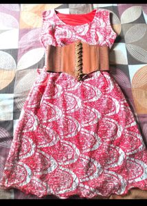 Boho Chic Red Patterned Dress