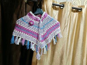Handmade Crochet Scarf with Tassels