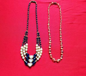 Set of 2 Pearls Beaded Necklaces✨🤍