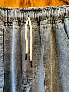 Light Wash Denim Cargo Joggers