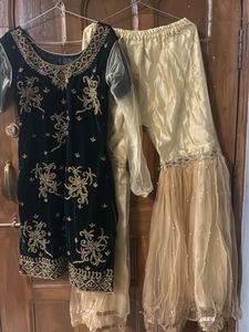 Velvet Kurta Set