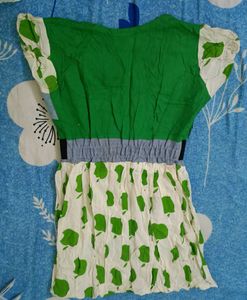 Funky Apple Print One piece Top