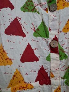 Triangle Print Midi Dress