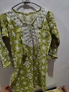 Green Ethnic Kurta