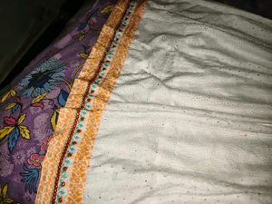 White Embroidered Anarkali Kurta