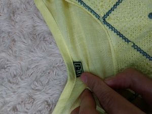Lime Colored Kurti Festive Wear