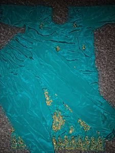 Teal Embroidered Blouse