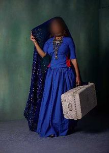 Royal Blue Lehenga Choli without odhani