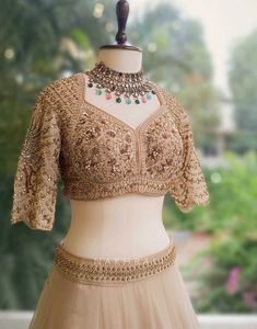 Noor Royale Beige Lehenga with Stones, Sequin