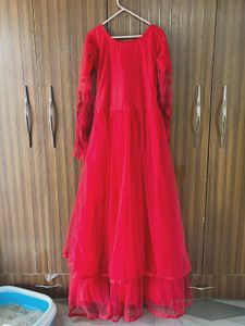 Stunning maroon Embellished gown