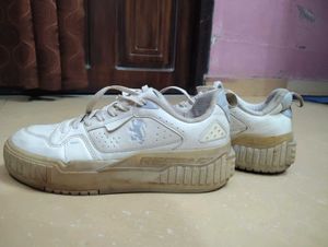 Cream Sneakers