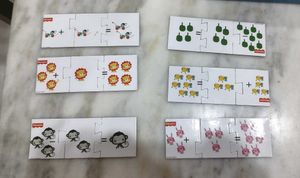 Puzzle set for maths learning