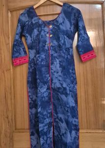 2 blue kurta bottom dupatta
