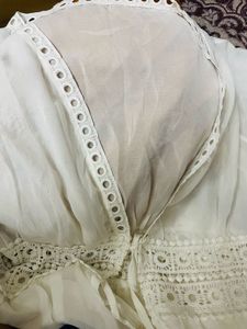 White Sheer Cover-Up Kimono