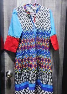 Vibrant Geometric Print Kurta