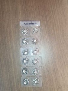 Flower Stud Earrings Set( black jewellery)