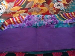 Vibrant Floral Print Saree