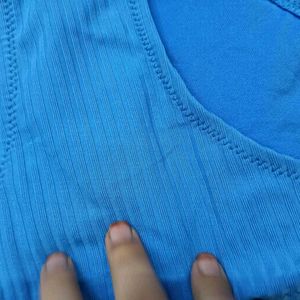 🤎 Blue Ribbed Bikini Bottoms
