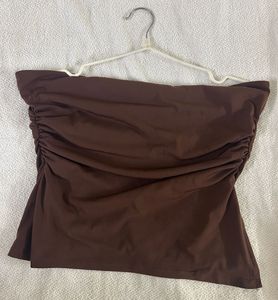 Ruched Strapless Bikini Top