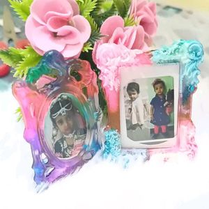 Handcrafted Double Photo Frame, fridge magnets