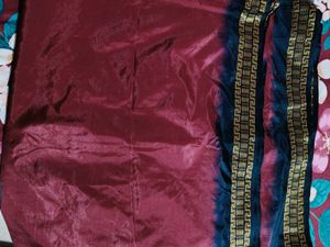 Elegant red saree