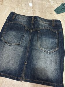 Vintage Y2K aesthetic Denim Mini Skirt