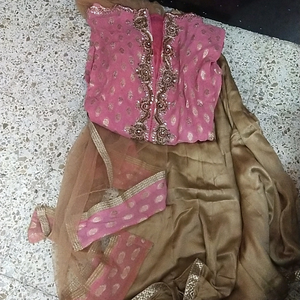 part wear skirt kurta n dupata