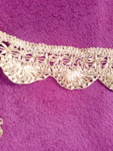 Beautiful Golden Ribbon Lace In Cutting Dizine🏵🏵