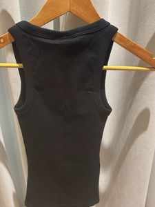 Bershka Cute Black Ribbed Tank Top – XS brand new