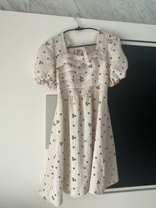 Cute Floral Print Mini Dress