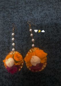 Floral Tassel Earrings