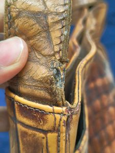 Vintage Paco Rabanne Croc Embossed Bag