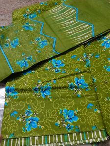 Beautiful Floral Print Dress Material