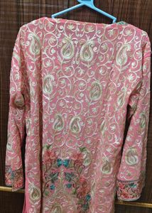 Beautiful Embroidered Pink Kurta