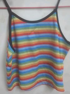 Snoopy Rainbow Crop Top